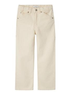 Pantaloni di jeans Name It Ryan beige per bambino