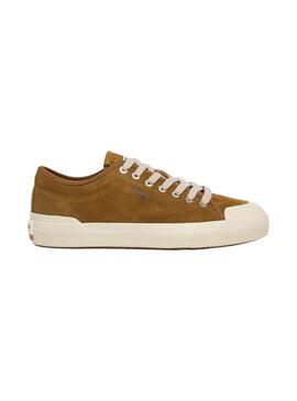 Scarpe Pepe Jeans Ben in camoscio color cammello per uomo.
