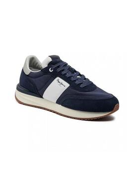 Sneakers Pepe Jeans Buster blu per uomo