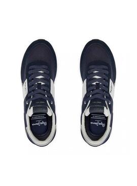 Sneakers Pepe Jeans Buster blu per uomo