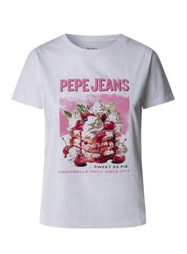 Maglietta Pepe Jeans Ryoko bianca per donna