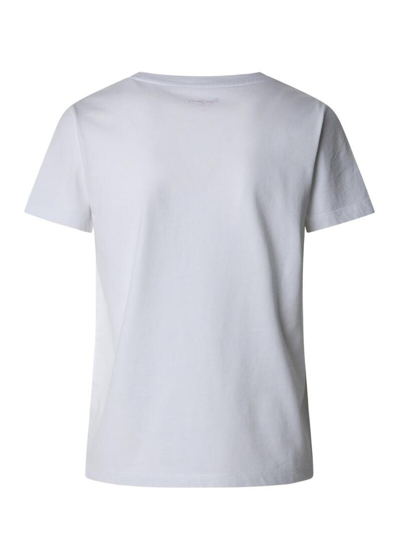 Maglietta Pepe Jeans Ryoko bianca per donna