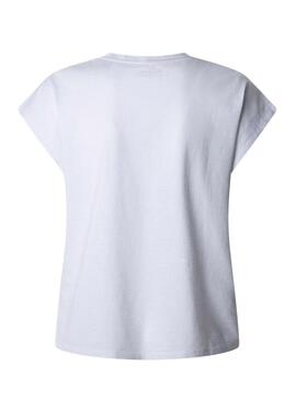 Maglietta Pepe Jeans Roalie bianca per donna
