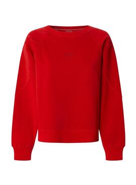 Felpa Pepe Jeans Reese rossa per donna