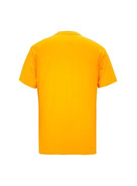 T-Shirt Tommy Jeans Script Giallo Uomo