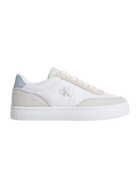 Sneakers Calvin Klein Cupsole Mix bianche da donna.