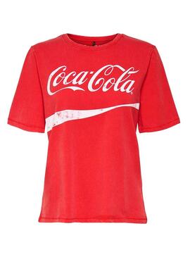 T-Shirt Only Coca Cola Rosso Donna