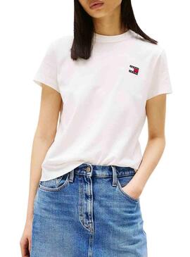Maglietta Tommy Jeans Reg bianca per donna
