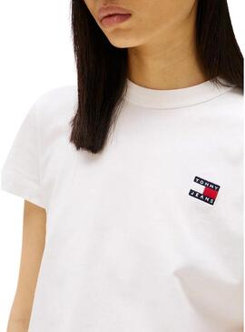 Maglietta Tommy Jeans Reg bianca per donna