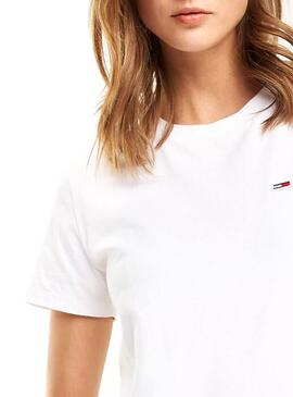 T-Shirt Tommy Jeans Classic Tee Bianco Donna