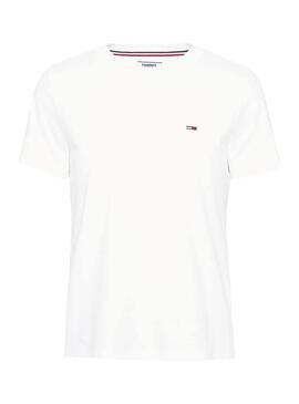 T-Shirt Tommy Jeans Classic Tee Bianco Donna