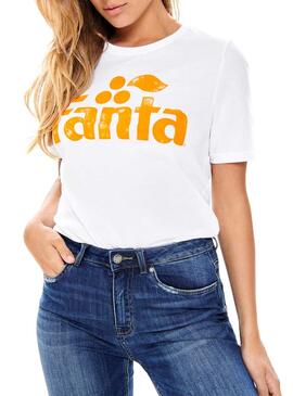 T-Shirt Only Fanta Bianco Donna