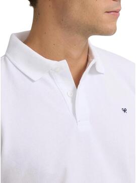 Polo Silbon basic bianco per uomo.