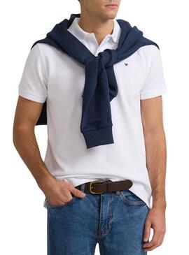 Polo Silbon basic bianco per uomo.