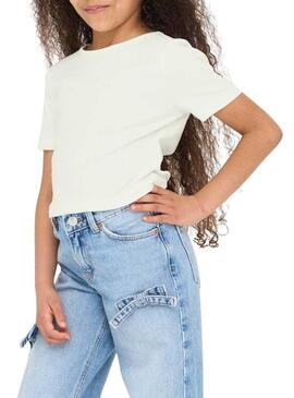 Top Only Kids bianco Grene solo per ragazze