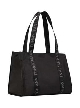 Borsa Tommy Jeans Daily Tote nera per donna.
