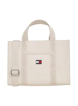 Borsa Tommy Jeans Daily Elevated beige per donna