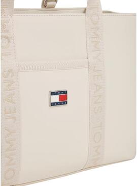 Borsa Tommy Jeans Daily Elevated beige per donna