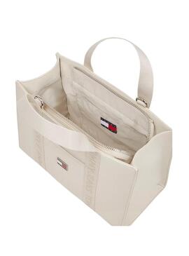 Borsa Tommy Jeans Daily Elevated beige per donna