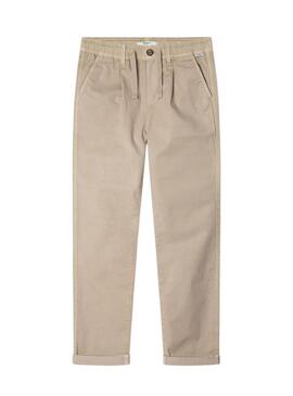 Pantaloni Pepe Jeans Junior beige per bambino.
