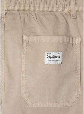 Pantaloni Pepe Jeans Junior beige per bambino.