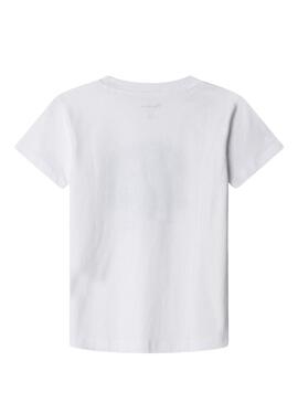 Maglietta Pepe Jeans Griffith bianca per bambino