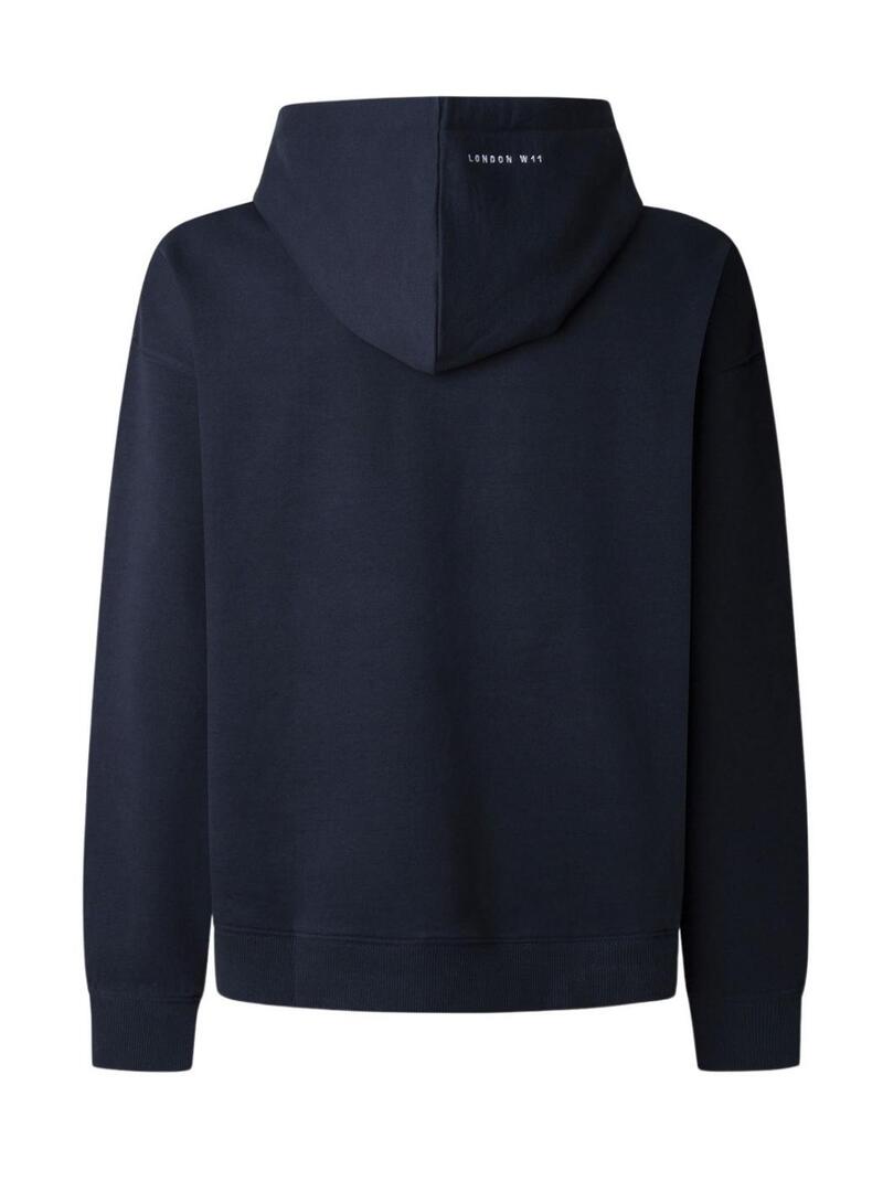 Felpa Pepe Jeans Union blu scuro per uomo