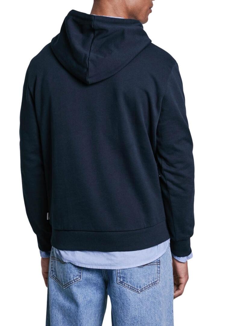 Felpa Pepe Jeans Essential blu scuro per uomo