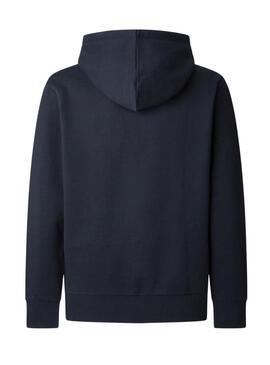 Felpa Pepe Jeans Essential blu scuro per uomo