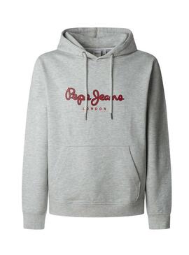 Felpa Pepe Jeans Duke Hoodie grigia per uomo