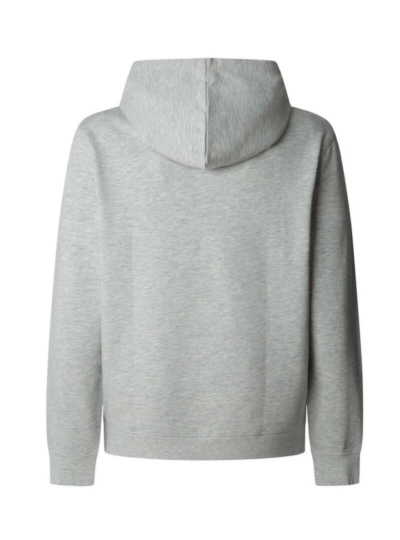Felpa Pepe Jeans Duke Hoodie grigia per uomo