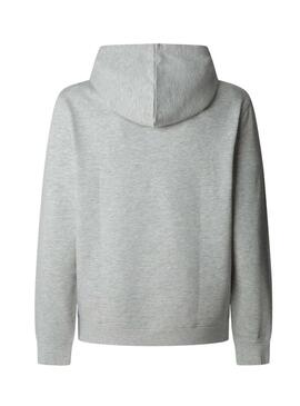Felpa Pepe Jeans Duke Hoodie grigia per uomo