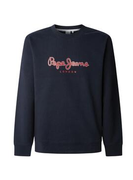 Felpa Pepe Jeans Duke blu scuro per uomo