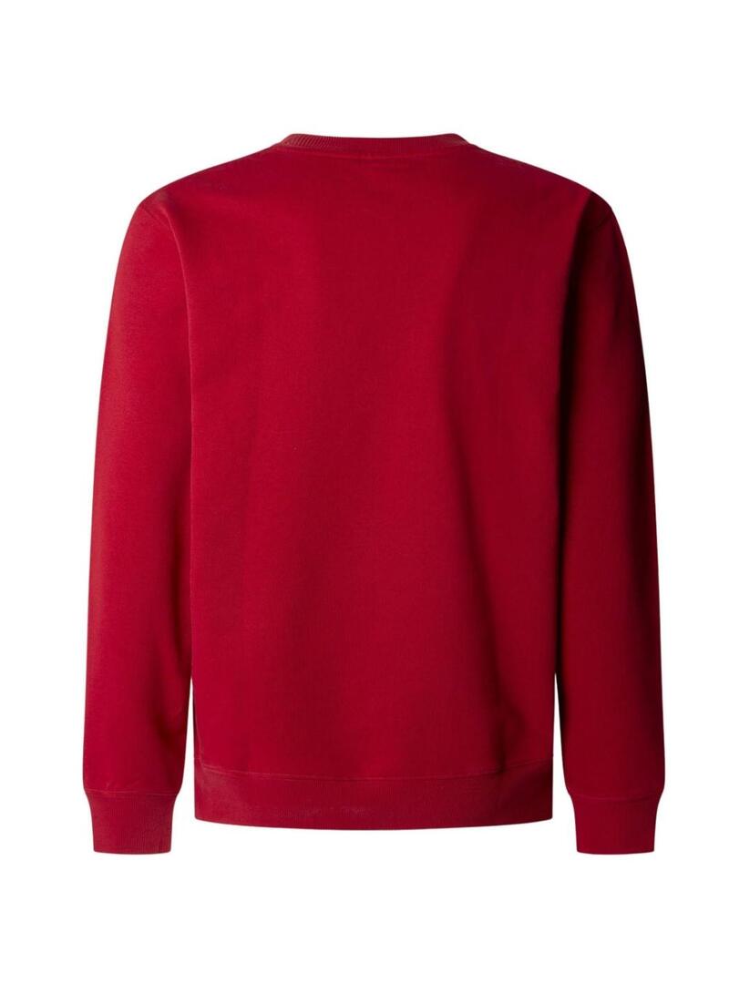 Felpa Pepe Jeans Duke rossa per uomo