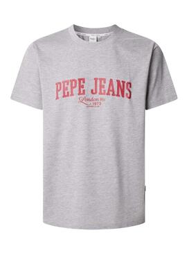 Maglietta Pepe Jeans Derril grigia per uomo
