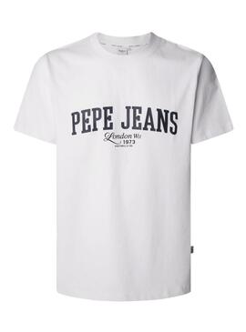 Maglietta Pepe Jeans Derril bianca per uomo