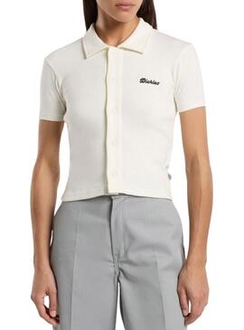 Polo Dickies Tallasse bianco per donna