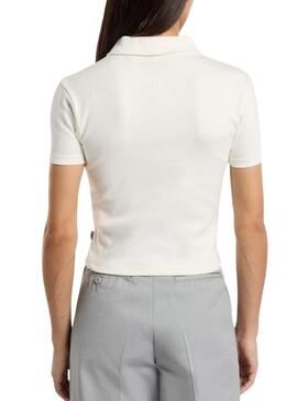 Polo Dickies Tallasse bianco per donna