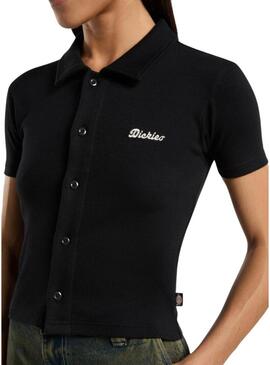 Polo Dickies Tallasse nero da donna.