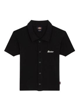 Polo Dickies Tallasse nero da donna.