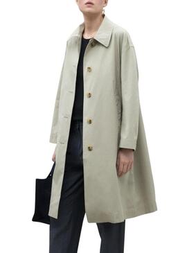 Cappotto Ecoalf Stong beige per donna
