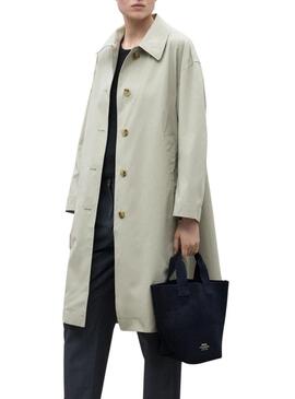 Cappotto Ecoalf Stong beige per donna