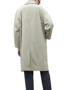 Cappotto Ecoalf Stong beige per donna