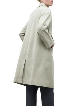Cappotto Ecoalf Stong beige per donna