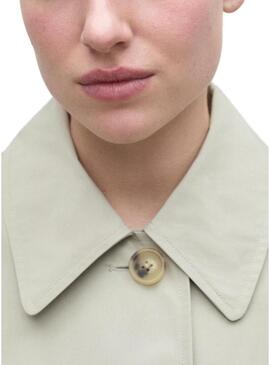 Cappotto Ecoalf Stong beige per donna