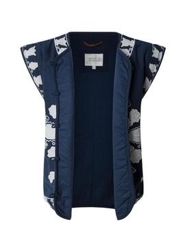 Gilet etnico Pepe Jeans Heaven blu navy per donna