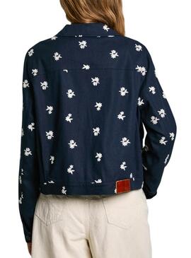 Giacca Pepe Jeans Georgina blu scuro per donna