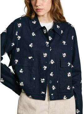 Giacca Pepe Jeans Georgina blu scuro per donna