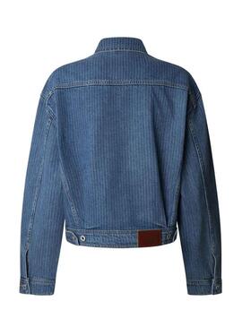 Giacca di jeans a righe Pepe Jeans da donna