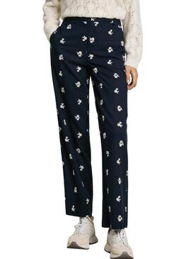 Pantaloni Pepe Jeans Genoveva blu navy per donna